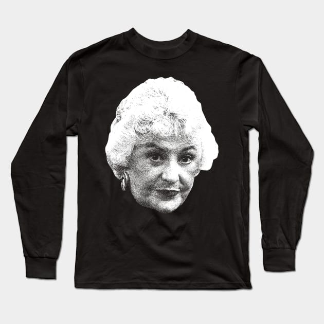 White Goleden Bea Arthur Vintage Long Sleeve T-Shirt by CakCulaiNabuiNabui